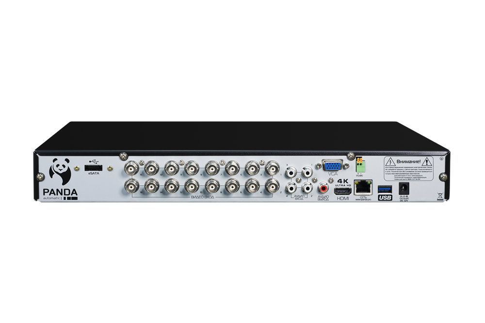 Panda 16. Видеорегистратор гибридный на 16 каналов Panda 16 Pro ver2. Гибридный видеорегистратор Panda 8 ver.2. Гибридный 4-х канальный регистратор Panda 4. Basic ver.2 (4ahd +2ip или 6ip). Гибридный видеорегистратор Панда на 8 каналов.