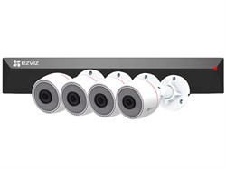 Комплект видеонаблюдения на 4 камеры для дома, дачи, офиса EZVIZ CS-BN3824A0-E30 30810 - фото 34813