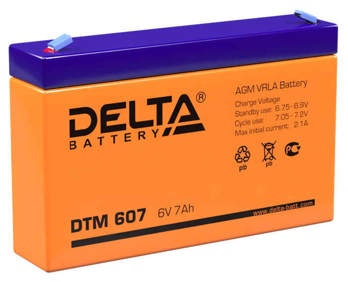 Аккумулятор Delta DTM 607 40259 - фото 44446