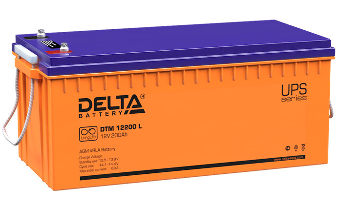 Аккумулятор Delta DTM 12200 L 40282 - фото 44469