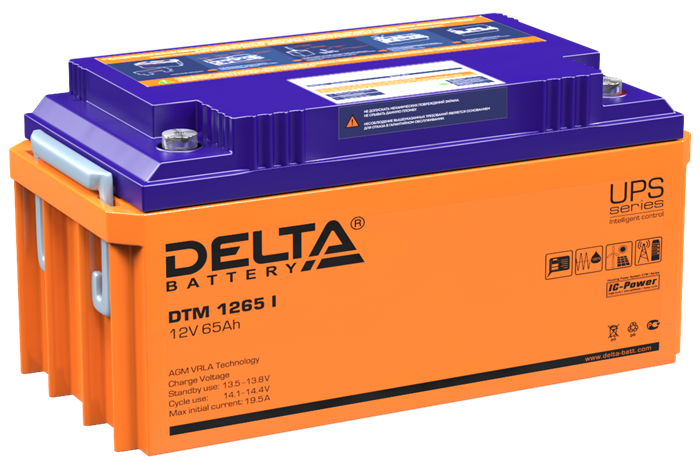 Аккумулятор Delta DTM 1265 I 40288 - фото 44478