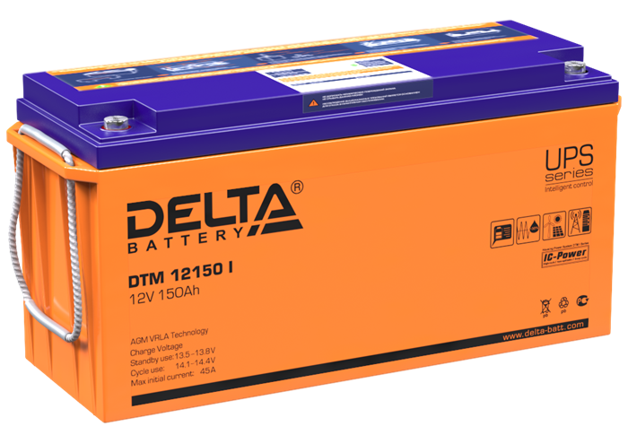 Аккумулятор Delta DTM 12150 I 40292 - фото 44480