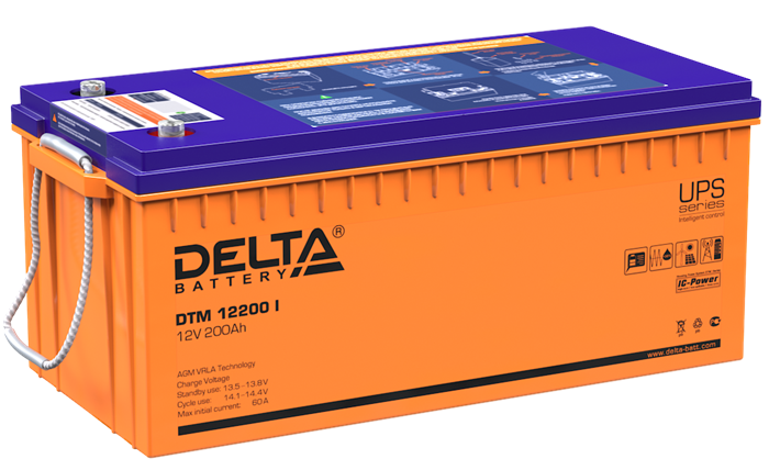 Аккумулятор Delta DTM 12200 I 40293 - фото 44481