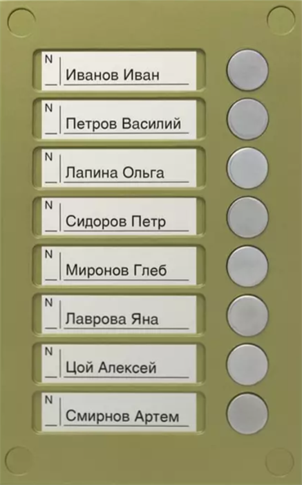 Вызывная панель Vizit BS-424-8 40525