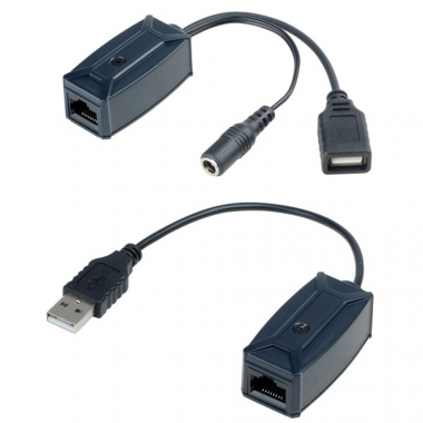 Удлинитель USB интерфейса по кабелю витой пары SC&T UE01 без БП 41958 - фото 46046