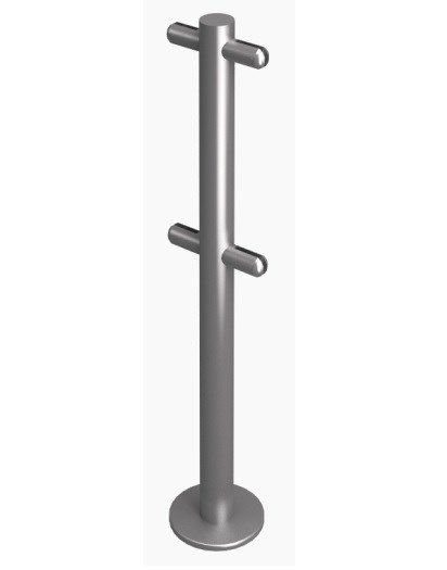 Стойка ограждения под стекло i-образная  h=400мм Oxgard (ВЗР 2462-00.02-01) 42449