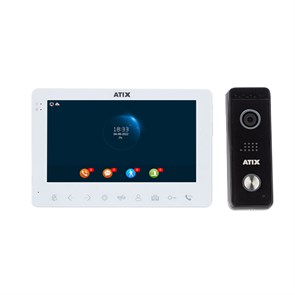 Комплект видеодомофона Atix AT-I-K711F/T White 40824