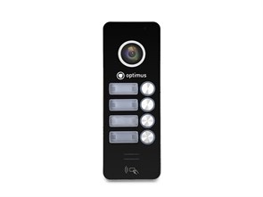Панель видеодомофона Optimus DSH-1080/4 (черный) 43046